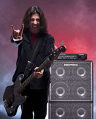 Frank Bello, bassist for Anthrax, Hartke Systems, Hauppauge, NY